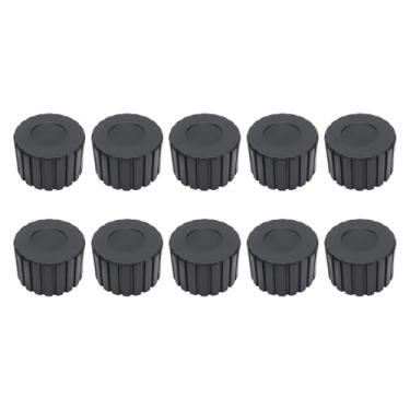 Imagem de Alomejor Dicas Pretas de Protetores de Piso da Perna de 50 Mm Com Forma Suave Segura para Academias, Escolas, Casas