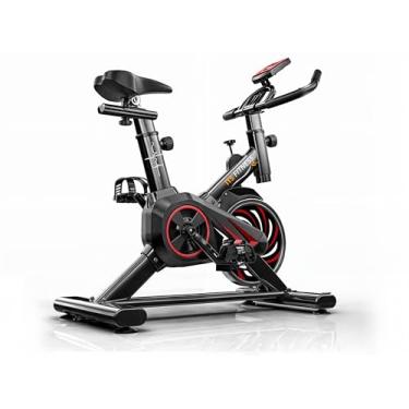 Imagem de Bicicleta Ergométrica Q5 CUSTOM para Spinning Mecanica 8Kg -Cor Preto e Vermelho