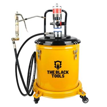 Imagem de Propulsora Pneumática para Graxa The Black Tools – Profissional com Ventosa Reforçada e Manômetro (TPG300-30L)