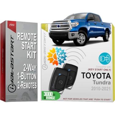 Imagem de iDatastart Kit de iniciação remota de alcance de 3000 pés para Toyota Tundra (2010-2021) | Modelos de ignição de partida por chave (2 vias, 1 botão)