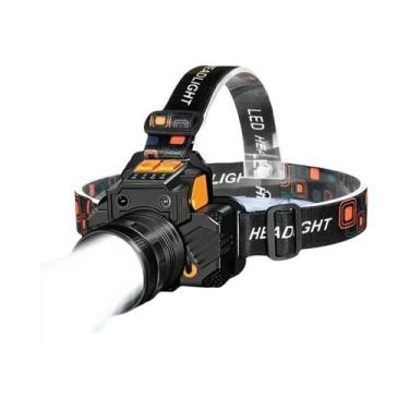 Imagem de Lanterna De Cabeça LED T6 Recarregável Com Sensor Ultra Brilhante Para
