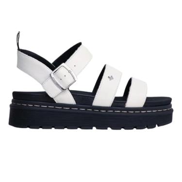 Imagem de Sandália Tratorada Feminina Cravo e Canela Couro - Branco Off