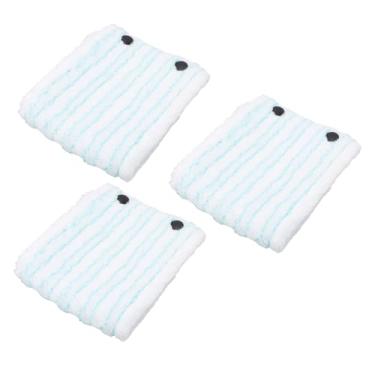 Imagem de TOPINCN 3 Almofadas de Microfibra Laváveis ​​reutilizáveis ​​de Pano Plano para Esfregão para Limpeza a Seco e úmido, Fácil Fixação para Pisos
