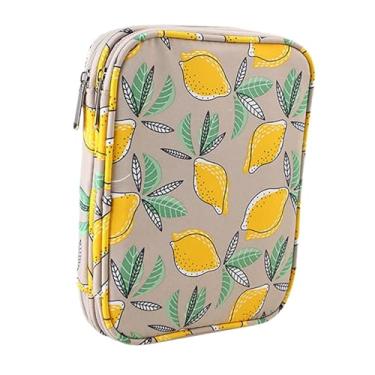 Imagem de Esquirla Estojo organizador para agulhas de tricô e crochê com fecho de zíper, e multifuncional, ideal para viagens.