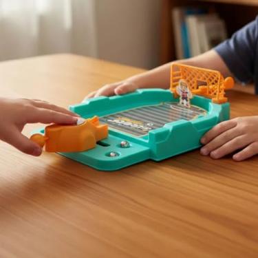 Imagem de Mini Jogo Futebol de Mesa Duelo de Pênaltis Arena Fut League, Disputa Interativa para 2 Jogadores Gol Goleiro Móvel Lançador Brinquedo Infantil Criança Família Presente