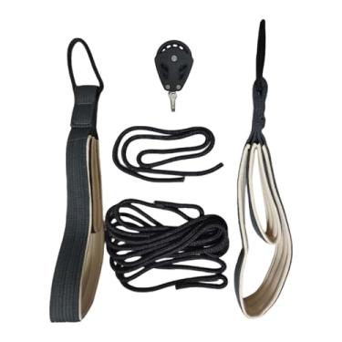 Imagem de KiBcsLic Cordas de Pilates Reformer com Alças Duplas para Exercícios de Fortalecimento Muscular, Treino de Tríceps na Academia e Fortalecimento Muscular.