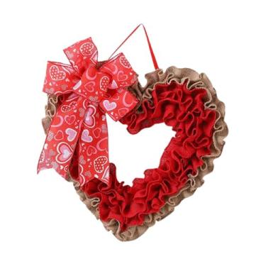Imagem de Esquirla Guirlanda de Corações Decorativa para o Dia dos Namorados, Lembrancinhas para Porta de Entrada, Decoração Externa para Casa, Decoração de Janela para
