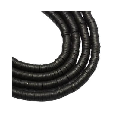 Imagem de Contas De Argila Polimérica Vermelho Laranja, Discos Planos Redondos H