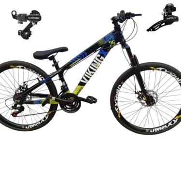Imagem de Bicicleta 26 VikingX Tuff25 21v Cambios Shimano Freeride Disco Mecânico Pneu Slick 1.50-Unissex
