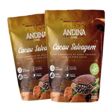 Imagem de Cacau Selvagem 200g  100% puro  COLOR ANDINA - 2 pacotes