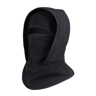 Imagem de predolo Gorro de inverno com máscara respirável para ciclismo, caminhadas, snowboard e escalada, Preto