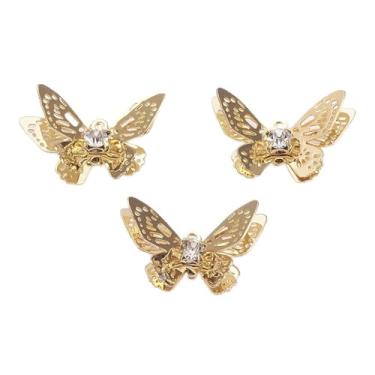 Imagem de Pingentes de insetos de zircônia cúbica de latão banhado a ouro 18 K para o Dia das Mães para brincos faça-você-mesmo, colares de corrente, corrente para fabricação de joias, artesanato, tema de