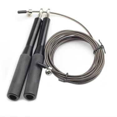 Imagem de Corda de Pular Profissional 3M com Rolamento de Aço – Speed para Exercícios e Treinamento, Entrega Rápida (Preto)