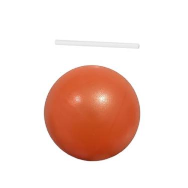 Imagem de Zxpjkyu Bola de Pilates Pequena, Bola de Exercícios de 23 Cm, Bola Antiderrapante para Fortalecimento Do Core, Bola de Ioga, Estabilidade para Exercícios de C, laranja