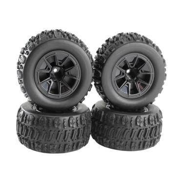 Imagem de Dynwave 4x Rodas e Pneus RC Acessórios de Upgrade e Modificação Peças de Reparo 90mm para Carro de Controle Remoto Escala 1:16 16101 1/14 14209