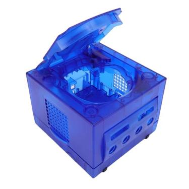 Imagem de Jiawu Substituição Transparente do Invólucro do Console de Jogos para NGC GC DOL 001 DOL 101 Caixa Protetora para Vida útil Prolongada Host (Azul Transparente)