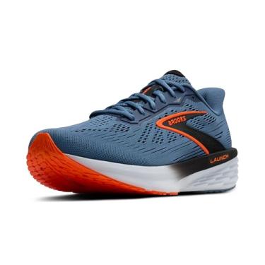 Imagem de Brooks Tênis de corrida masculino Launch 12 Neutral, Moonlight/preto/laranja, 38