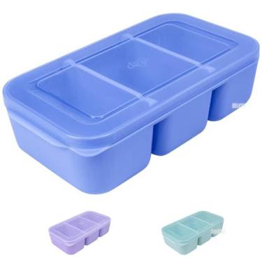 Imagem de Pote Marmita Texas Dup 1L 3 Divisórias Tampa Hermética Micro-Ondas Lav
