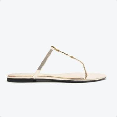 Imagem de Tamanco Feminino Rasteiro Schutz Dourado-Feminino