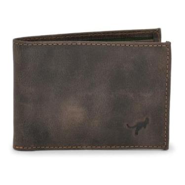 Imagem de Carteira Masculina Slim Pequena Luxo Couro Legítimo Natural - Ello Gri