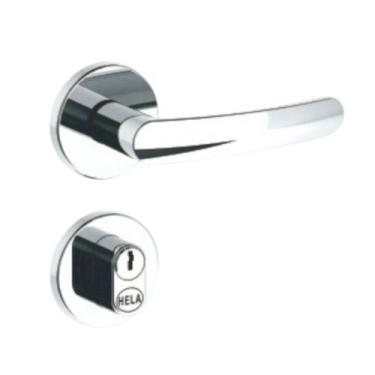 Imagem de Fechadura Atenas 2007/04 Externa 40mm Roseta Redonda Cromado Hela