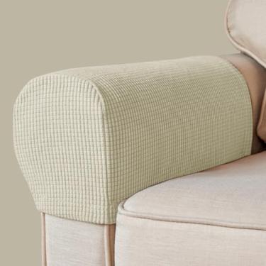 Imagem de BAHULA Capas de apoio de braço, tecido elástico, elastano, à prova d'água, capas antiderrapantes para poltronas, sofás, poltronas, poltronas, poltronas, poltronas, poltronas, poltronas, poltronas