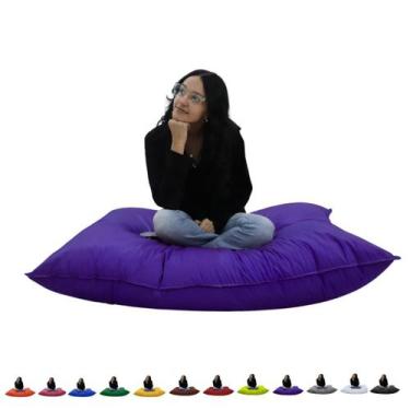 Imagem de Puff Almofadão Com Enchimento Para Eventos Cheio Descanso Material Sin