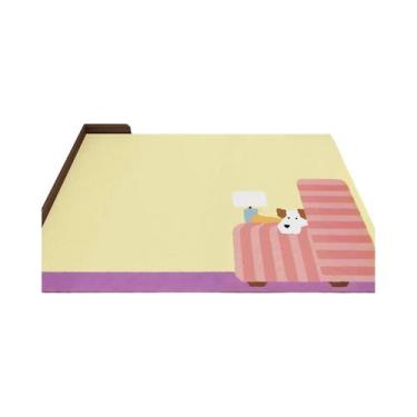 Imagem de Tapete Antiderrapante Para Porta De Entrada Com Desenho De Cachorro, P