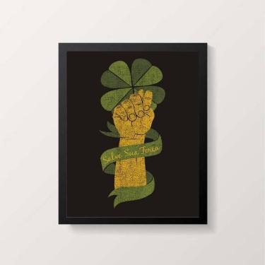 Imagem de Quadro Figa Salve Sua Força 45X34Cm Com Vidro Moldura Preta