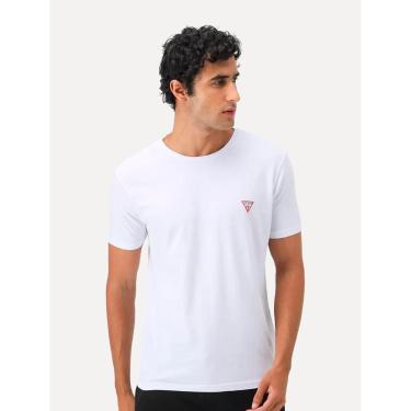 Imagem de Camiseta Guess Masculina Original Small Triangle Branca-Masculino