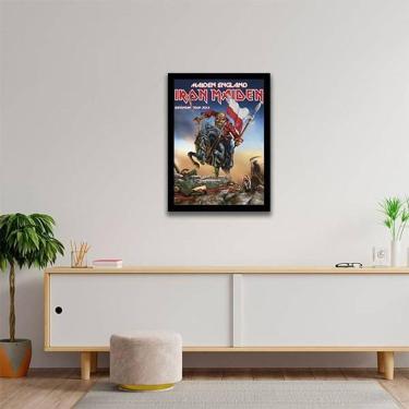 Imagem de Quadro Iron Maiden Eddie England 24X18Cm - Com Vidro