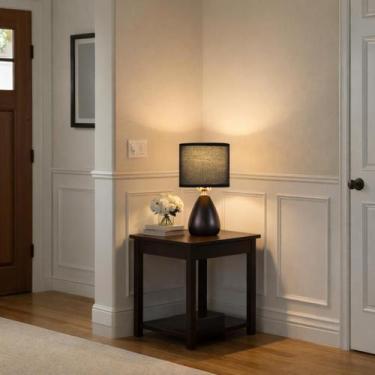 Imagem de Luminária De Mesa Abajur Clássica Decoração Bivolt E27 - NITROLUX, Pre