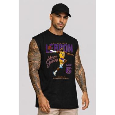 Imagem de Camiseta Regata StreetWear Moda Fitness Oversized - Versitz, Preto, GG