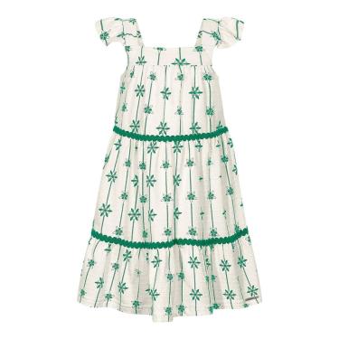Imagem de Vestido Infantil Alças Estampado Em Malha Alakazoo-Feminino