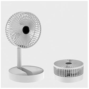 Imagem de Ventilador portátil, ventilador de mesa dobrável, ventilador de chão alimentado por USB, ventilador de pedestal silencioso ajustável de 3 velocidades para casa, quarto, escritório, acampamento