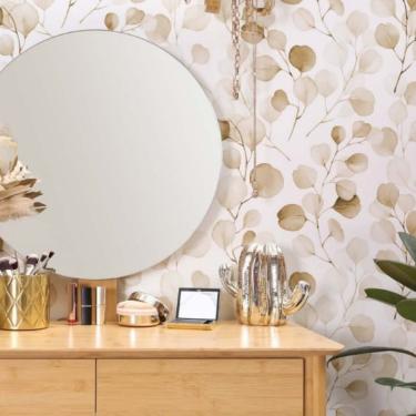 Imagem de Papel de Parede Sheilas Folhagem Bege 47422