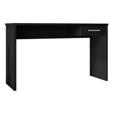 Imagem de Mesa para Escritório com Gaveta Emma Preto Texturizado