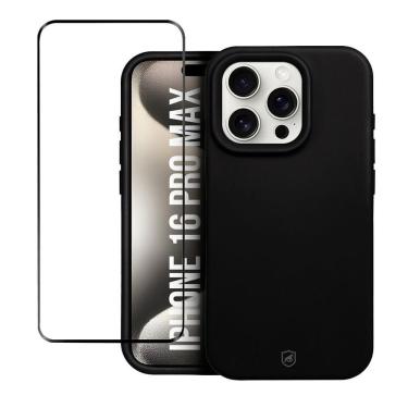 Imagem de Kit Capa Silicon Premium E Película Defender Glass Para Iphone 16 Pro Max - Gshield