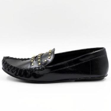 Imagem de Sapato Vizzano Mocassim em Verniz com Aplicações Feminino-Feminino