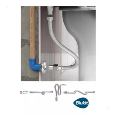 Imagem de Engate Flexível Rabicho Fêmea X Macho Aço Inox 50cm 1-2