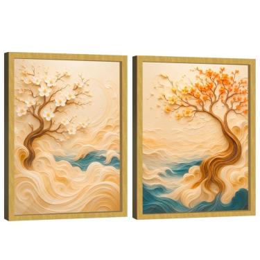 Imagem de Quadro Decorativo Duo árvore Da Sabedoria 3d