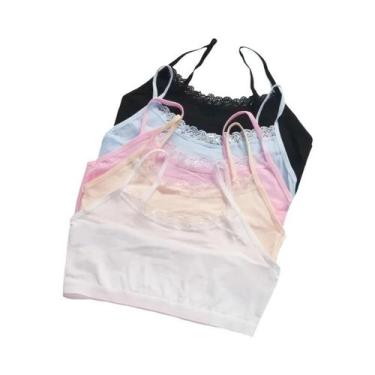 Imagem de Conjunto De Sutiã De Treinamento Em Renda Para Meninas Jovens, Top De 