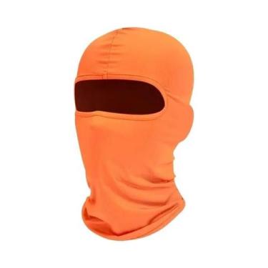 Imagem de Máscara De Esqui Masculina De Rosto Inteiro Preta Balaclava Protetor D