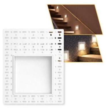 Imagem de Kit 10 Balizador Led Embutir No Frame Leue Nordecor 3w 3000k, Branco