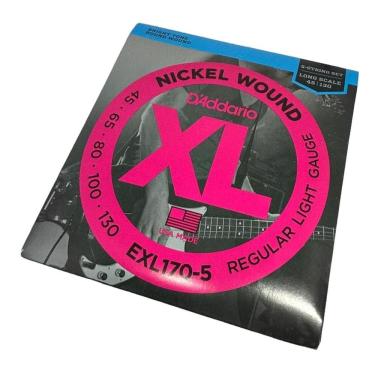 Imagem de Encordoamento Baixo 5 Cordas 45-100 Nickel Exl170-5 Daddario