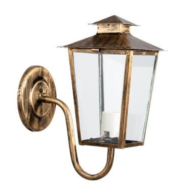 Imagem de Arandela Luminária Colonial Vidro Transparente Interno Externo Premium