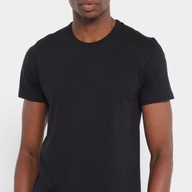 Imagem de Camiseta Hering Slim Básica Masculina, Azul escuro, GG