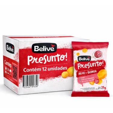 Imagem de Kit 12 Salgadinho BELIVE S/ Gluten Sabor Presunto 25g