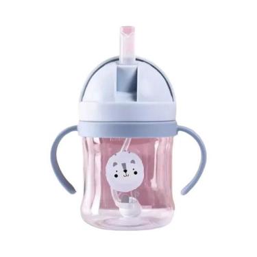 Imagem de Copo De Alimentação Para Bebês De 250ml Com Alça Dupla E Canudo, Garra