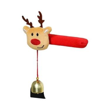 Imagem de Capas Macias Para Maçanetas De Porta De Natal Com Sinos Pendurados, De